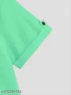 Solid Mandarin Collar Shirt for Boys 