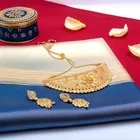 Gold Plated Necklace with Earrings Set for Women 