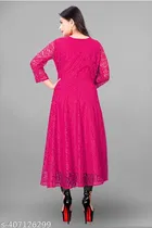 Net Gowns for Women,  Pink  