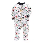 Hosiery Cotton Printed Rompers for Kids, Multicolor, Pack of 3 