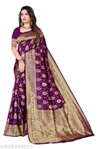 Banarasi Silk Zari Woven Saree for Women 