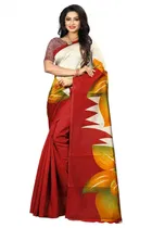 Mysore Silk Printed Saree for Women 