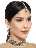 Elegant Alloy & Pearl Jewellery Sets
