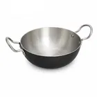 SimpleHome Aluminium Kadhai With Induction Base-3500 ml 26cm