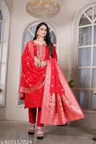 Embroidered Floral Kurta Set for Women 