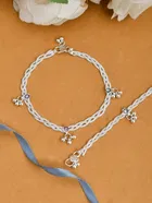 Silver Plated Anklets for Women 