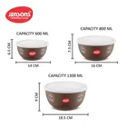 stainless steel Storage Container, brown Set of 3