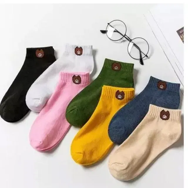 Cotton Ankle Length Socks for Women (Multicolor, Free Size) (Pack of 6)