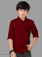 Solid Cotton Blend Polo Shirt for Boys 
