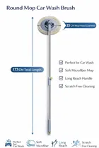 Round Mop Car Wash Brush with Long Handle