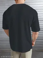 Cotton Blend T-shirt for Men, Black 
