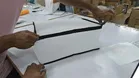 Storage Finishing Bag White & Black 45*30*20Cm