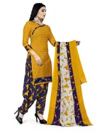 Cotton Suit Fabric with Dupatta for Women 