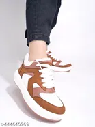 Colorblocked Synthetic Sneakers for Women 