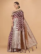 Jacquard Zari Woven Saree for Women 