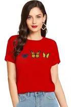 Half Sleeves Printed T-shirt for Women & Girls 