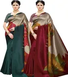 Mysore Silk Printed Saree for Women 
