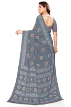 Georgette Printed Saree for Women 