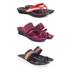 Combo of Slippers with Flats & Heels for Women 