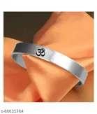 Brass Adjustable Kada for Men (Silver)