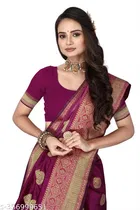 Banarasi Silk Zari Woven Saree for Women 