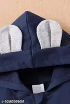 Polycotton Printed Clothing Set for Kids, Navy Blue 