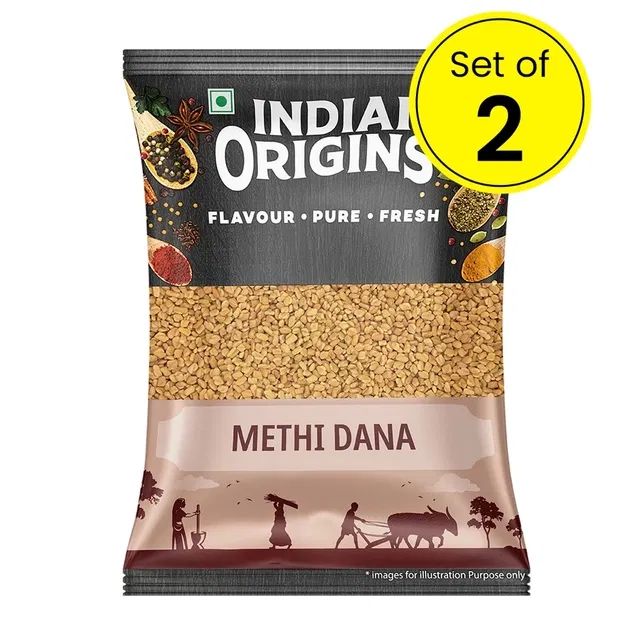 इंडियन ओरिजिन्स मेथी दाना 100 g (पैक ऑफ़ 2)