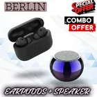 Wireless Bluetooth Speaker + Earbuds With Charging Case, 5.4 Bluetooth Version ,BLACK, 