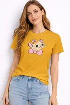 Cotton Blend Printed T-shirt for Men, Mustard 