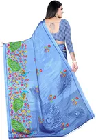 Crepe Printed Saree for Women 