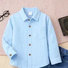Cotton blend shirt for boys, Blue 
