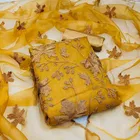 Organza Unstitched Dress Material for Women 