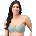 Cotton Blend Solid Padded Bra for Women 