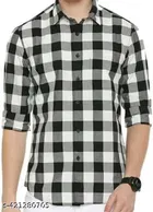 Cotton Blend Checked Shirts for Men, Multicolor, Pack of 3 