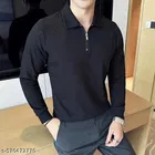 Cotton Blend T-shirt for Men, Black 