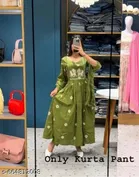 Embroidered A-line Kurta Set for Women 