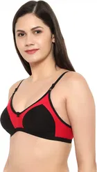 Cotton Blend Non Padded Bra for Women 