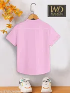 Solid Cotton Blend Mandarin Neck T-Shirt for Boys 
