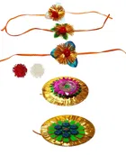 Fabric Rakhi, Pack of 5 