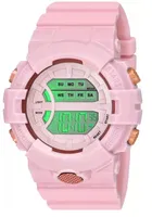 Rubber Strap Round Dial Sports Watch for Kids (Pink)