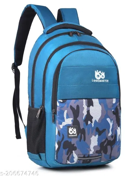 Nylon Backpack for Men & Women, Blue
