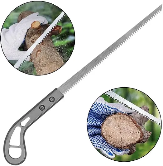 Stainless Steel Small Hand Saw for Gardening (Grey, Pack of 1)