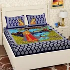 Cotton Queen Bedsheet with 2 Pillow Cover 