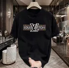 Poly Blend Half Sleeves Printed T-Shirt for Men (Black, M)