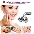 3D Manual Roller Massager (Silver)