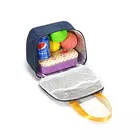 Blue & Yellow Dual Tone Insulated thermal Lunch Bag