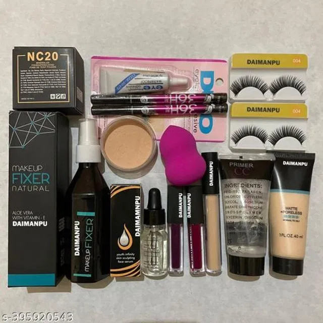 Face Makeup Combo (Multicolor, Set of 13)