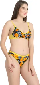 Cotton Blend Lingerie Set for Women 