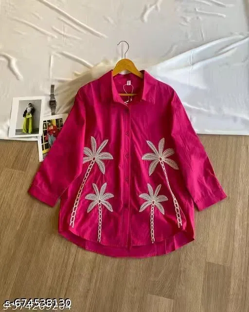 Shirt for Women (Pink, L)