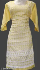 Rayon Embroidered Kurti for Women 